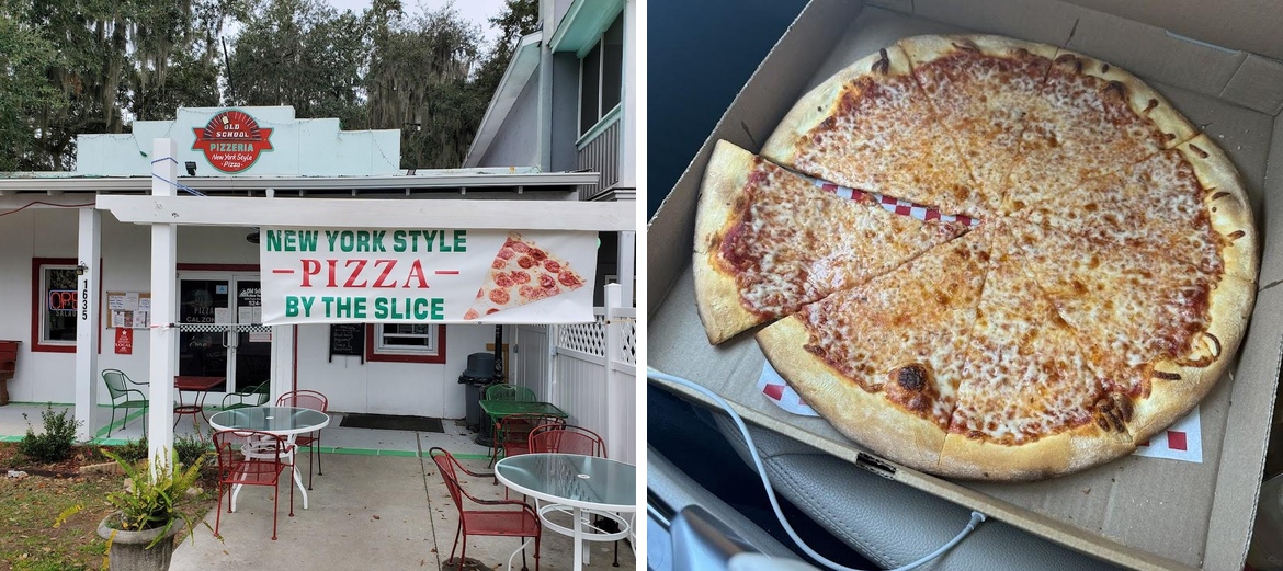 Old School Pizzeria Menu